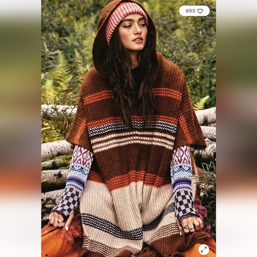 Free People NWOTs Leslie Poncho
